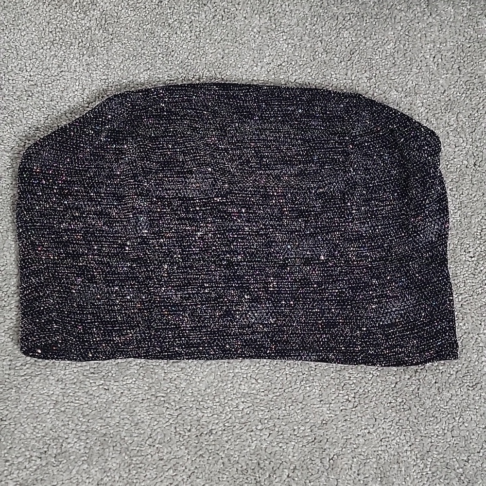 Sparkle cropped tube top